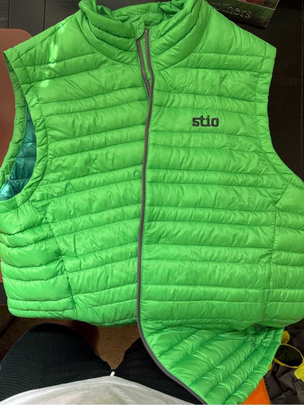 Stio Bright Green Quilted Men's Puffer Vest
